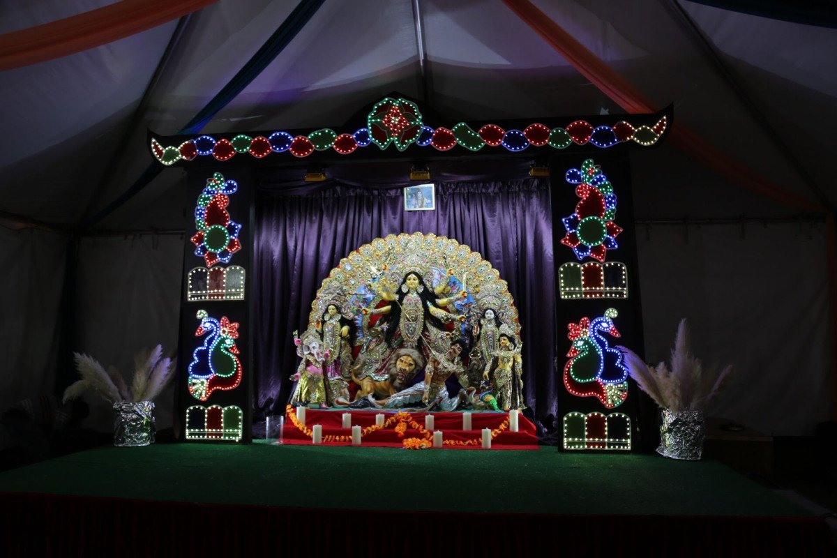 Agomoni Durga Puja 2018 decoration