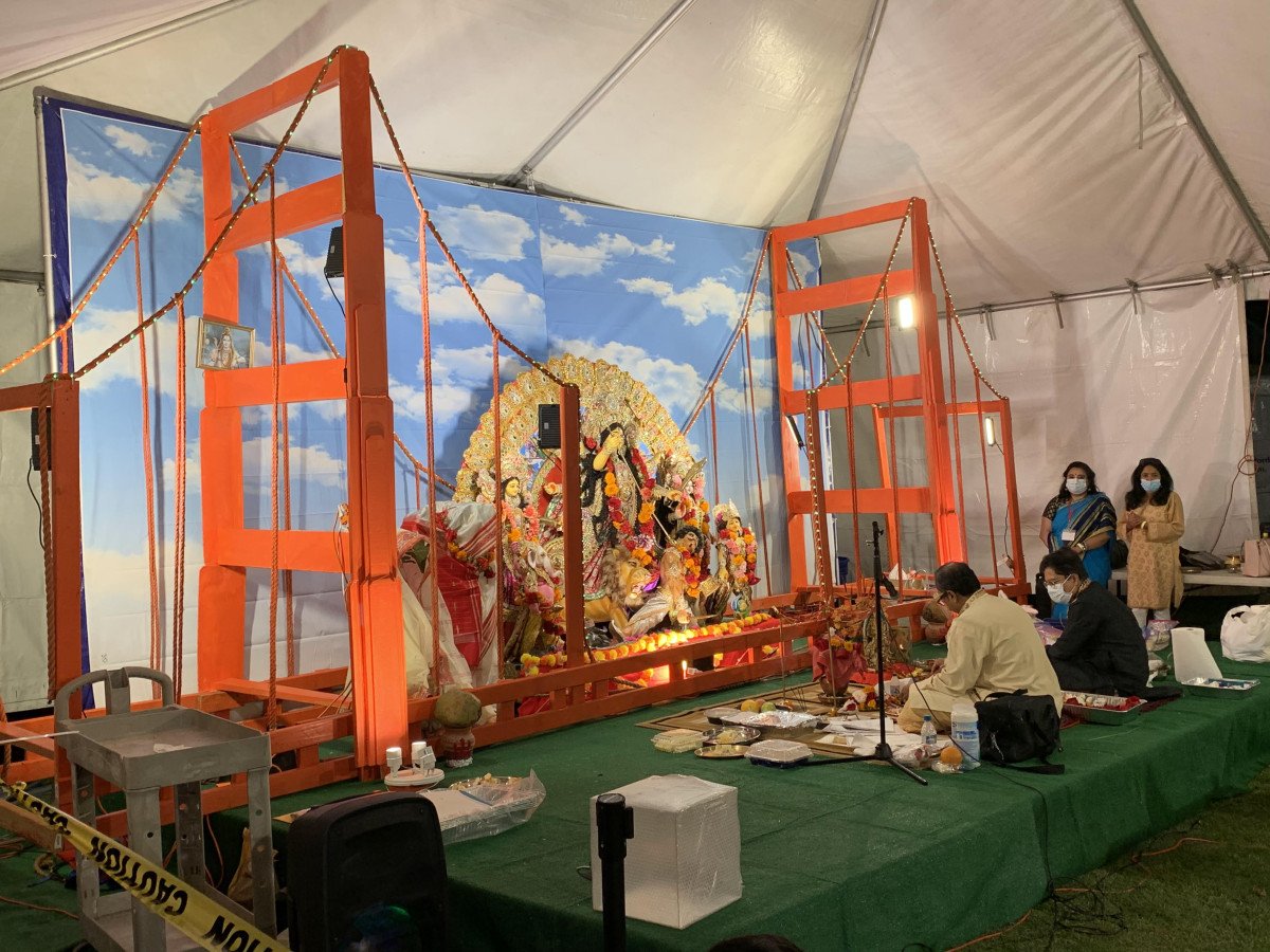 Agomoni Durga Puja 2021 decoration
